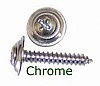 SS108 / 50 pcs. #8x1 Chrome